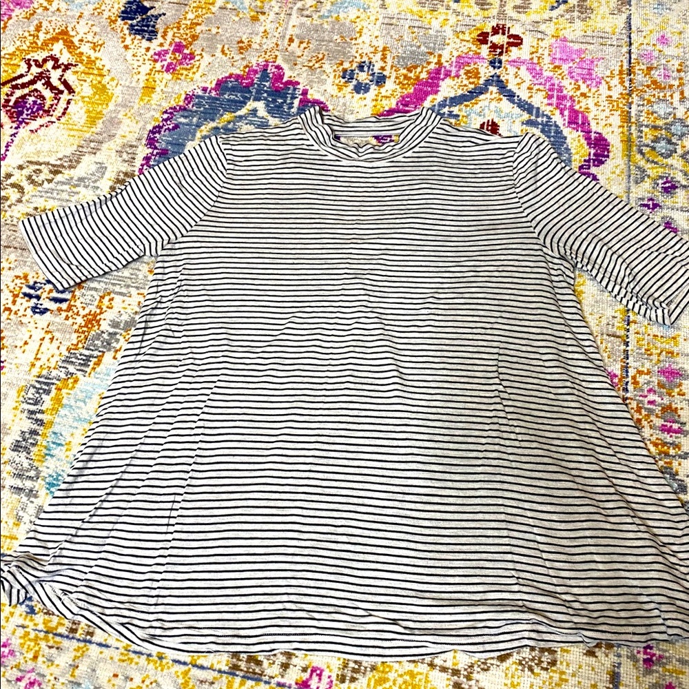 Striped short sleeve